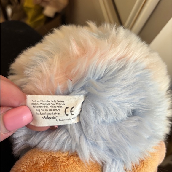 Neopets 6” Striped JubJub Plush Stuffed Animal Toy Blue & Pink - Picture 7 of 7